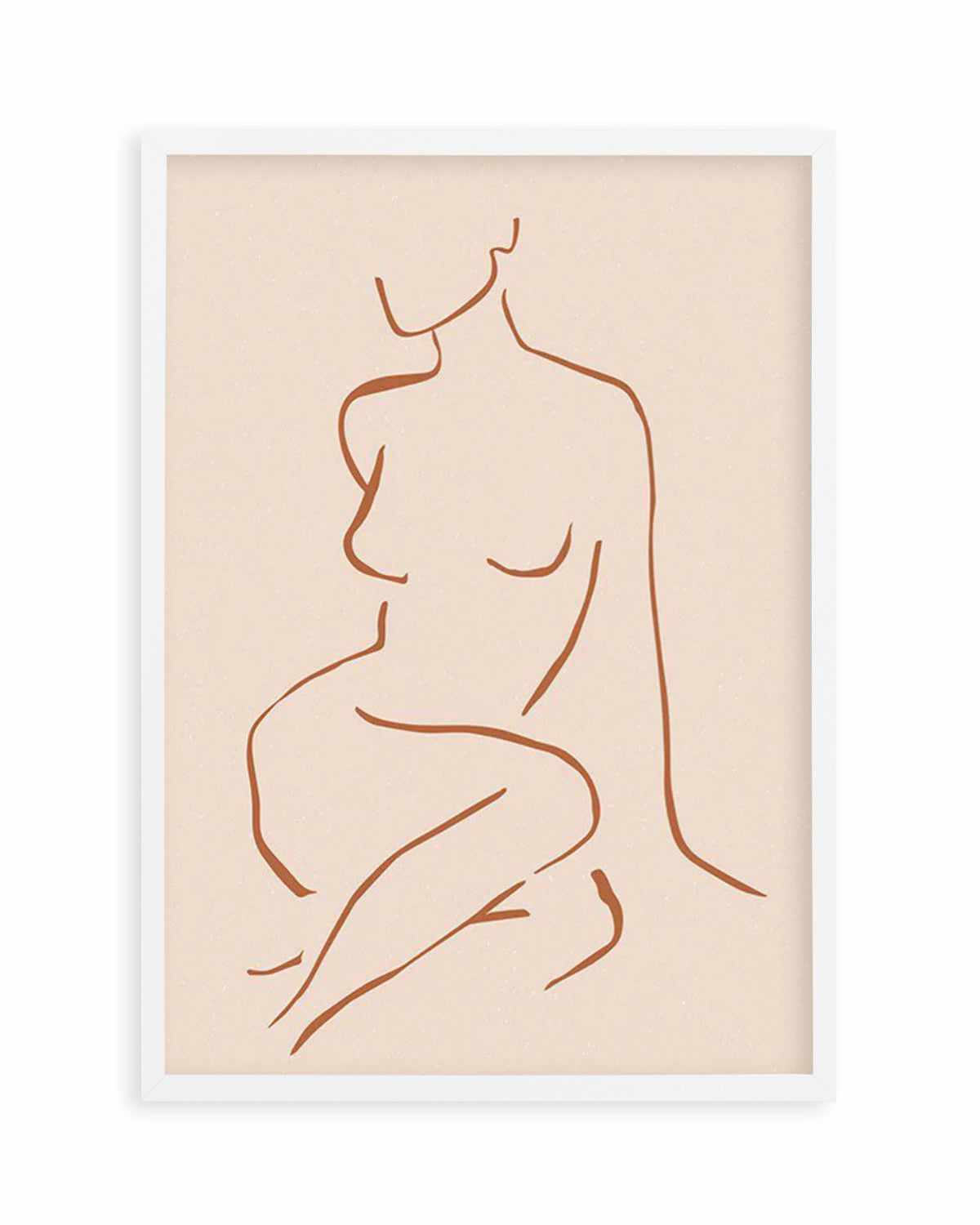 Female Form I | Terracotta Art Print