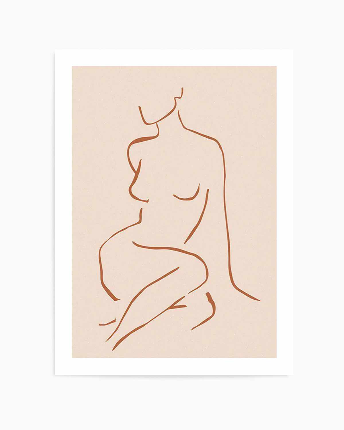 Female Form I | Terracotta Art Print