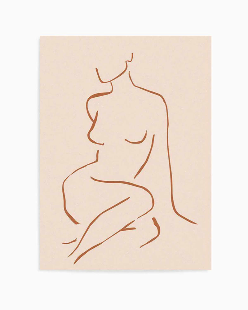 Female Form I | Terracotta Art Print