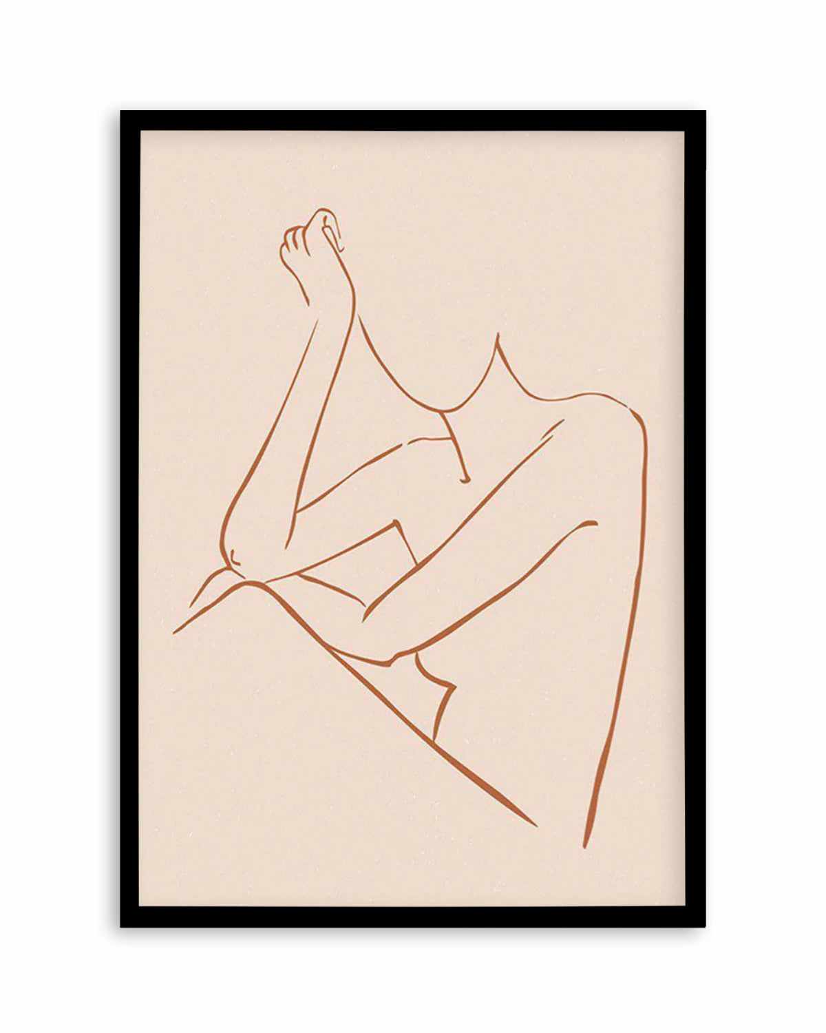 Female Form II | Terracotta Art Print