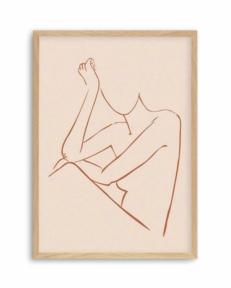 Female Form II | Terracotta Art Print
