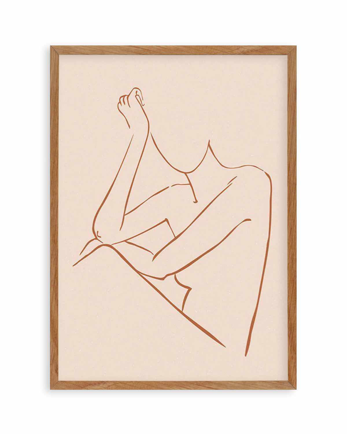 Female Form II | Terracotta Art Print