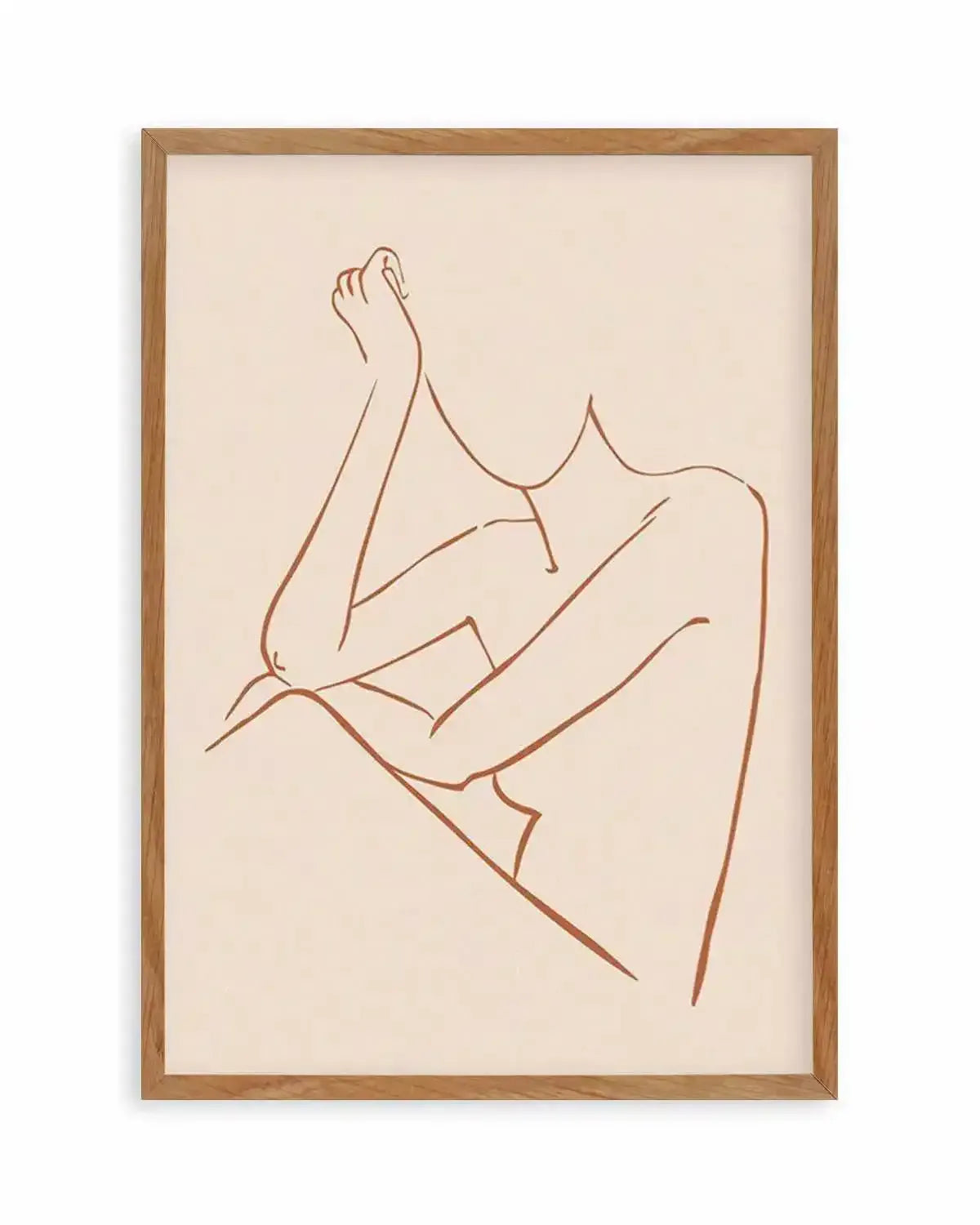 Female Form II | Terracotta Art Print from Olive et Oriel where you can shop wallpaper and artworks online