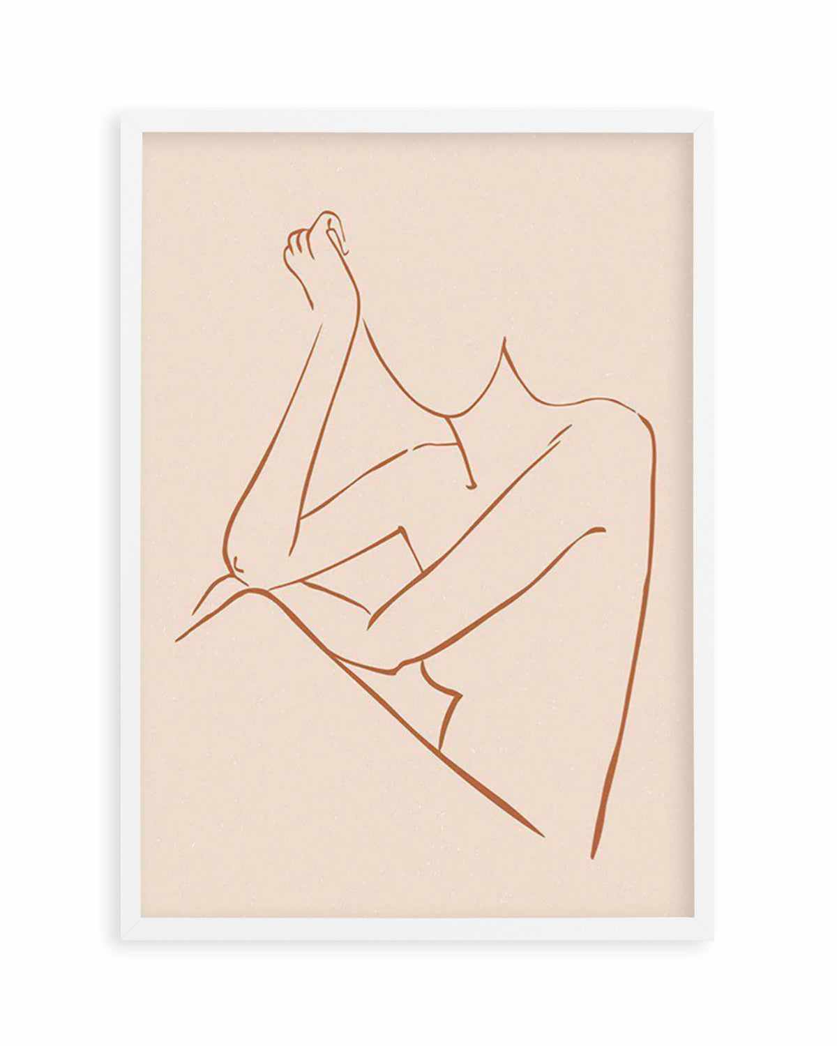 Female Form II | Terracotta Art Print