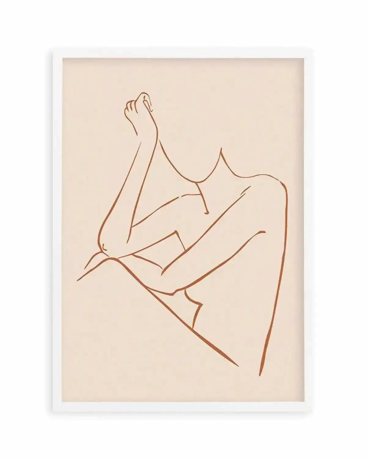 Female Form II | Terracotta Art Print from Olive et Oriel where you can shop wallpaper and artworks online