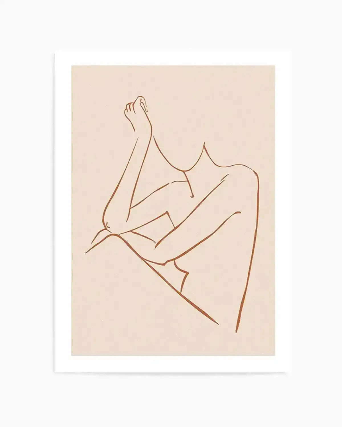 Female Form II | Terracotta Art Print from Olive et Oriel where you can shop wallpaper and artworks online
