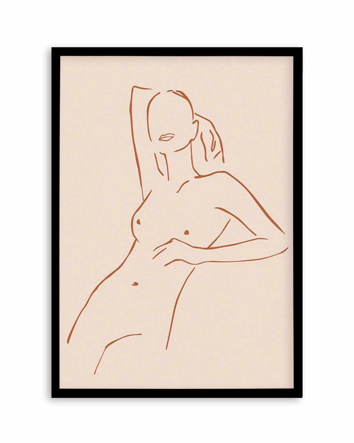 Female Form III | Terracotta Art Print