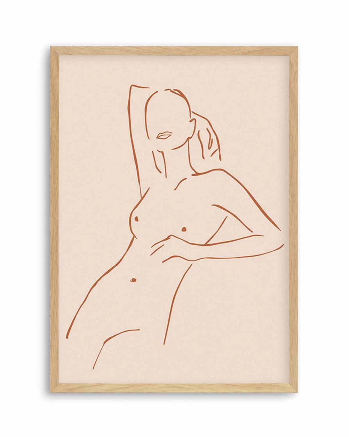 Female Form III | Terracotta Art Print