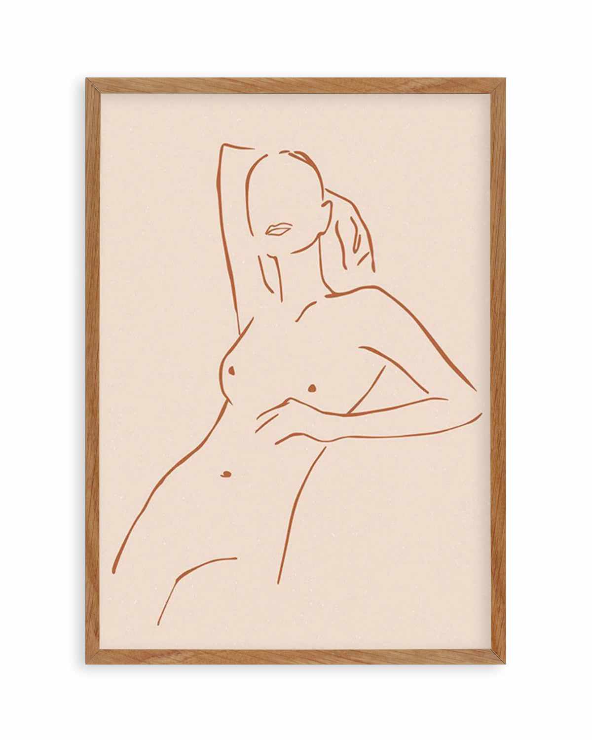 Female Form III | Terracotta Art Print