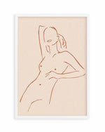 Female Form III | Terracotta Art Print