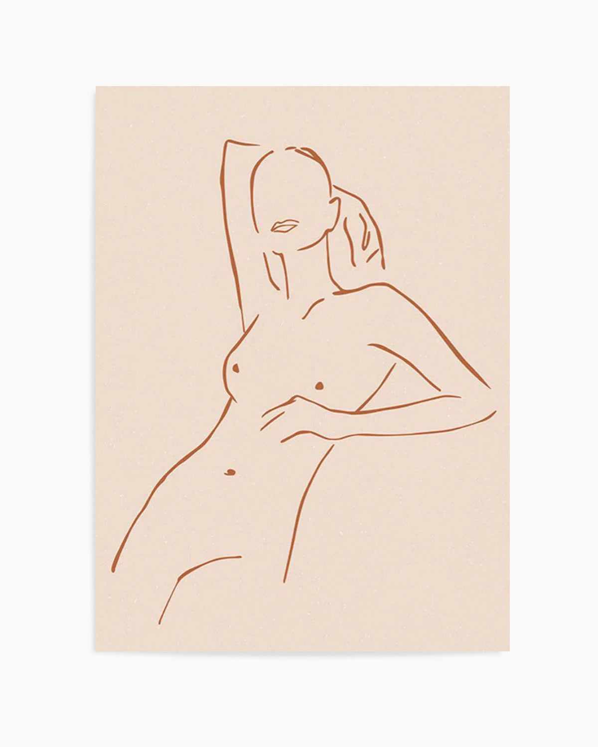 Female Form III | Terracotta Art Print