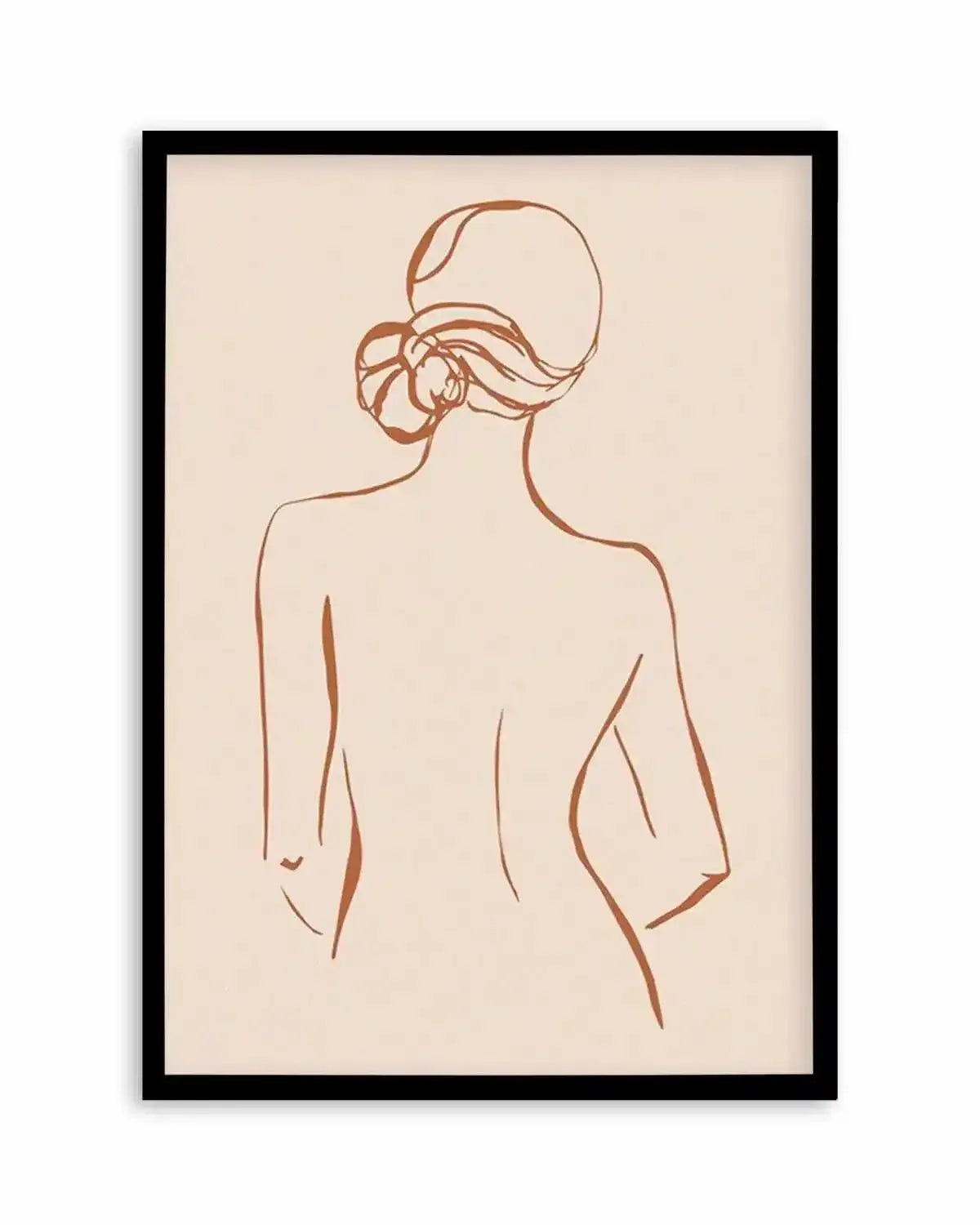 Female Form IV | Terracotta Art Print from Olive et Oriel where you can shop wallpaper and artworks online