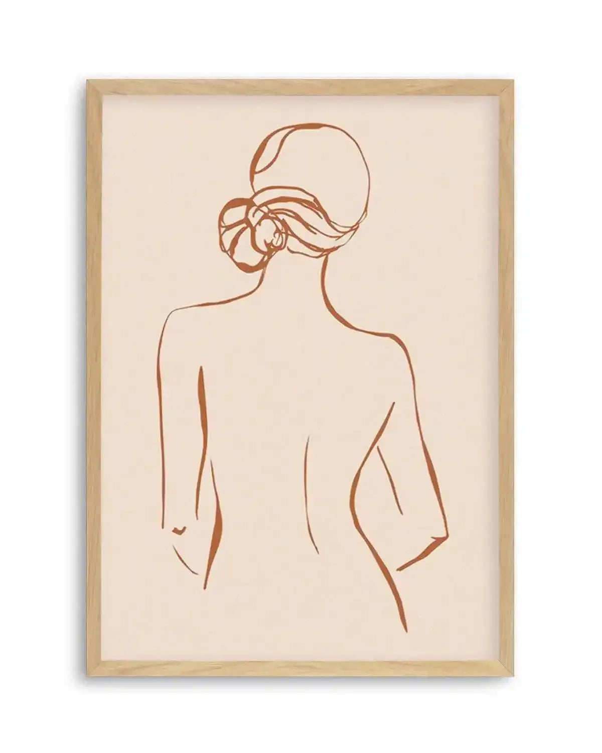 Female Form IV | Terracotta Art Print from Olive et Oriel where you can shop wallpaper and artworks online