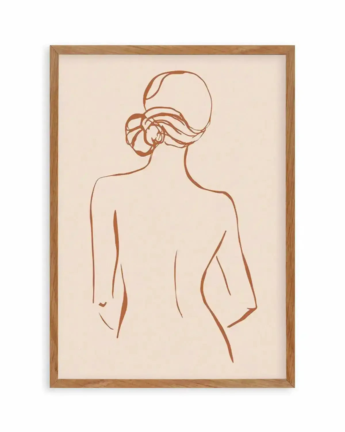 Female Form IV | Terracotta Art Print from Olive et Oriel where you can shop wallpaper and artworks online