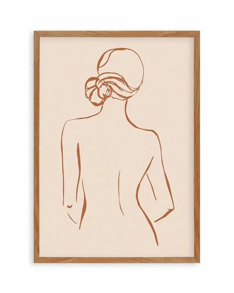 Female Form IV | Terracotta Art Print from Olive et Oriel where you can shop wallpaper and artworks online
