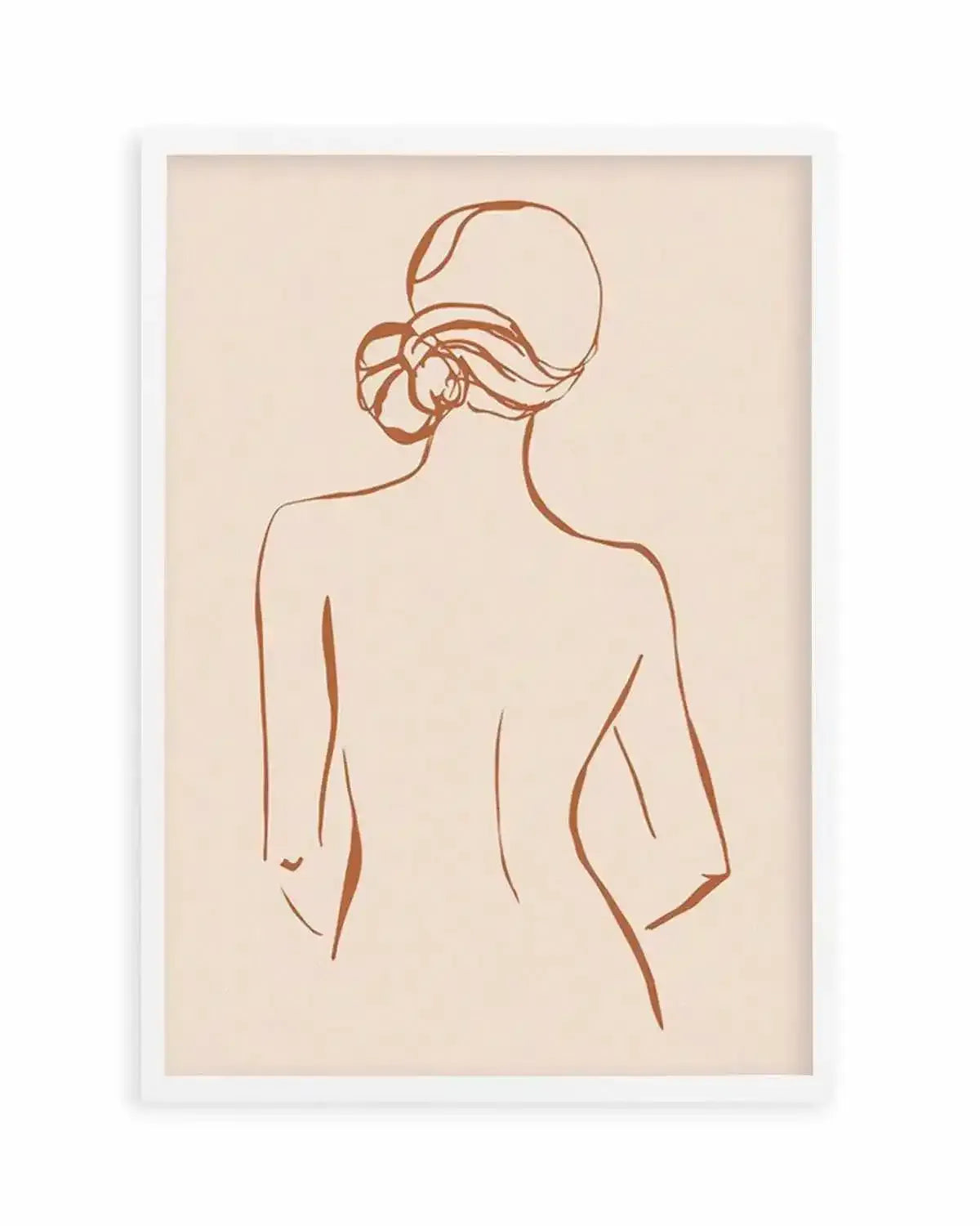Female Form IV | Terracotta Art Print from Olive et Oriel where you can shop wallpaper and artworks online