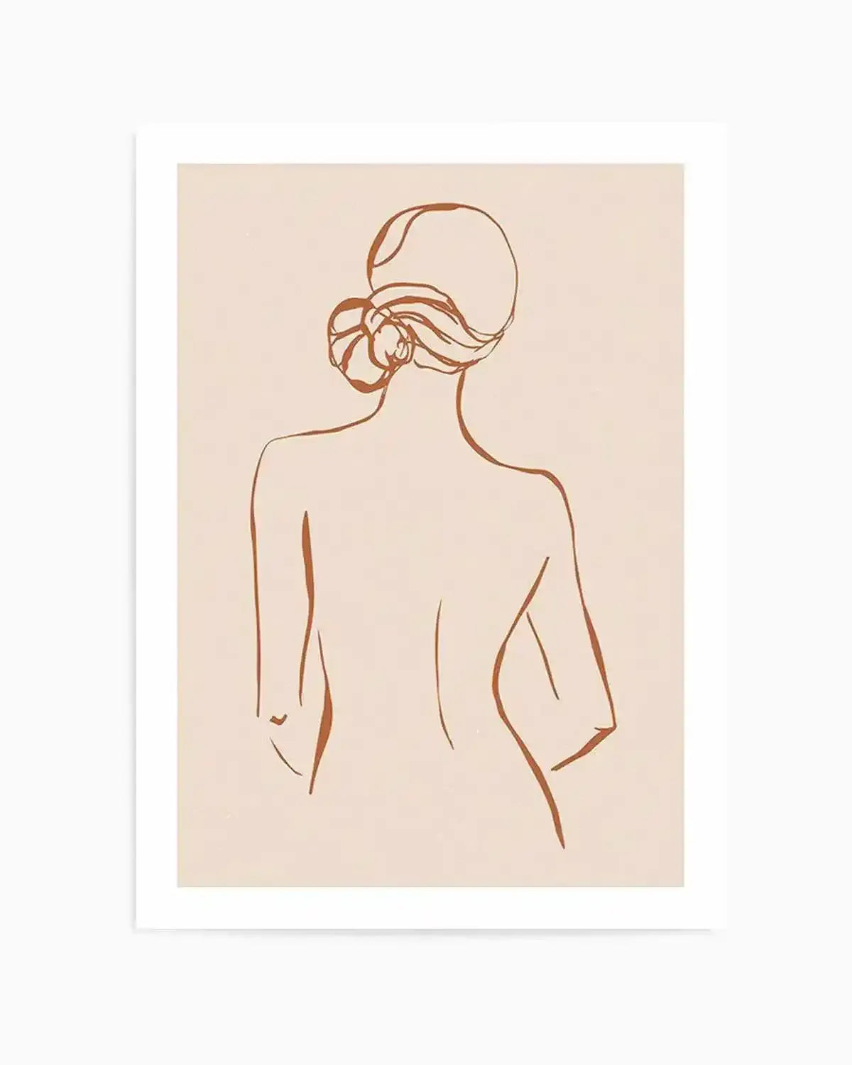 Female Form IV | Terracotta Art Print from Olive et Oriel where you can shop wallpaper and artworks online