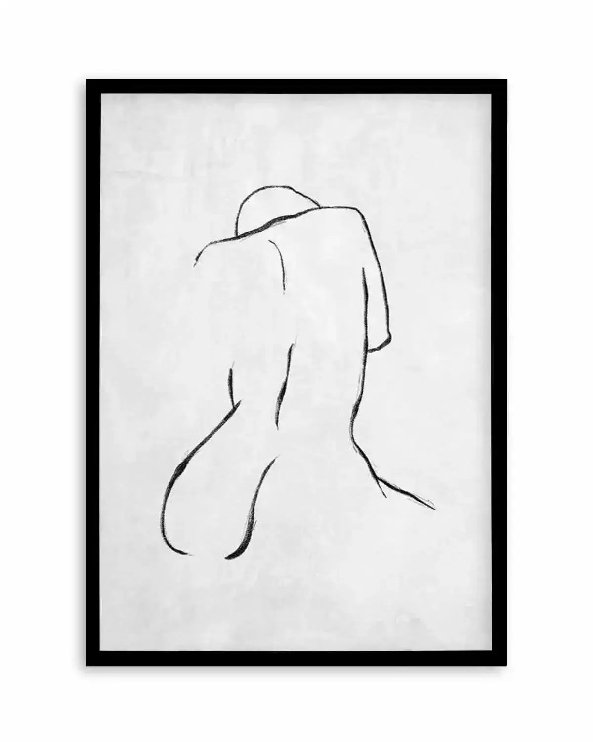 Female Form | Grey Art Print from Olive et Oriel where you can shop wallpaper and artworks online