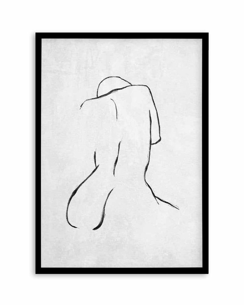 Female Form | Grey Art Print