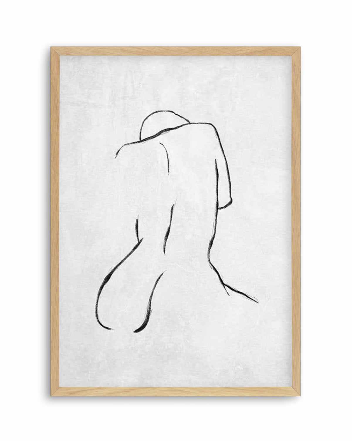 Female Form | Grey Art Print