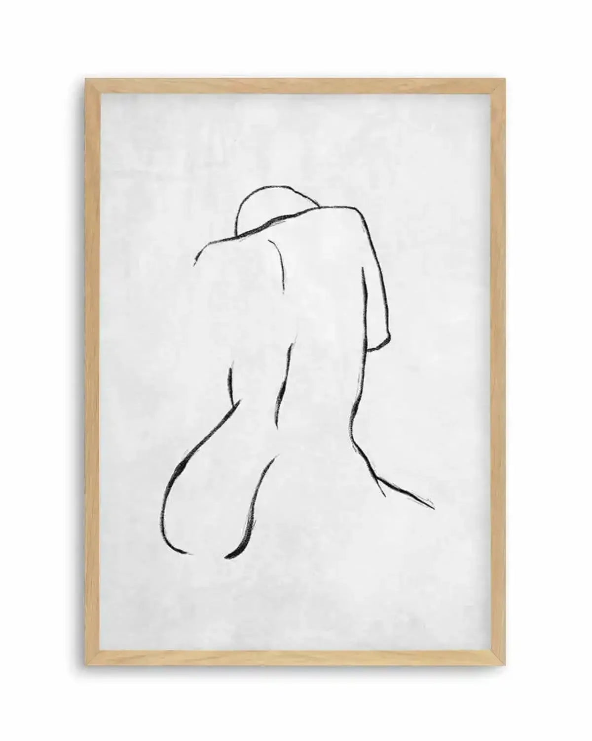 Female Form | Grey Art Print from Olive et Oriel where you can shop wallpaper and artworks online