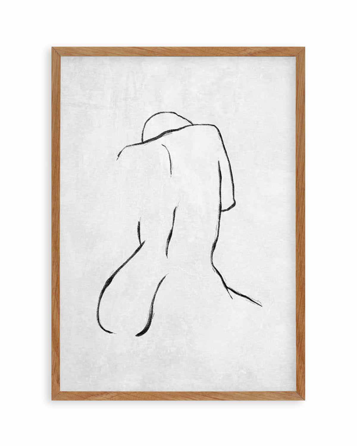 Female Form | Grey Art Print