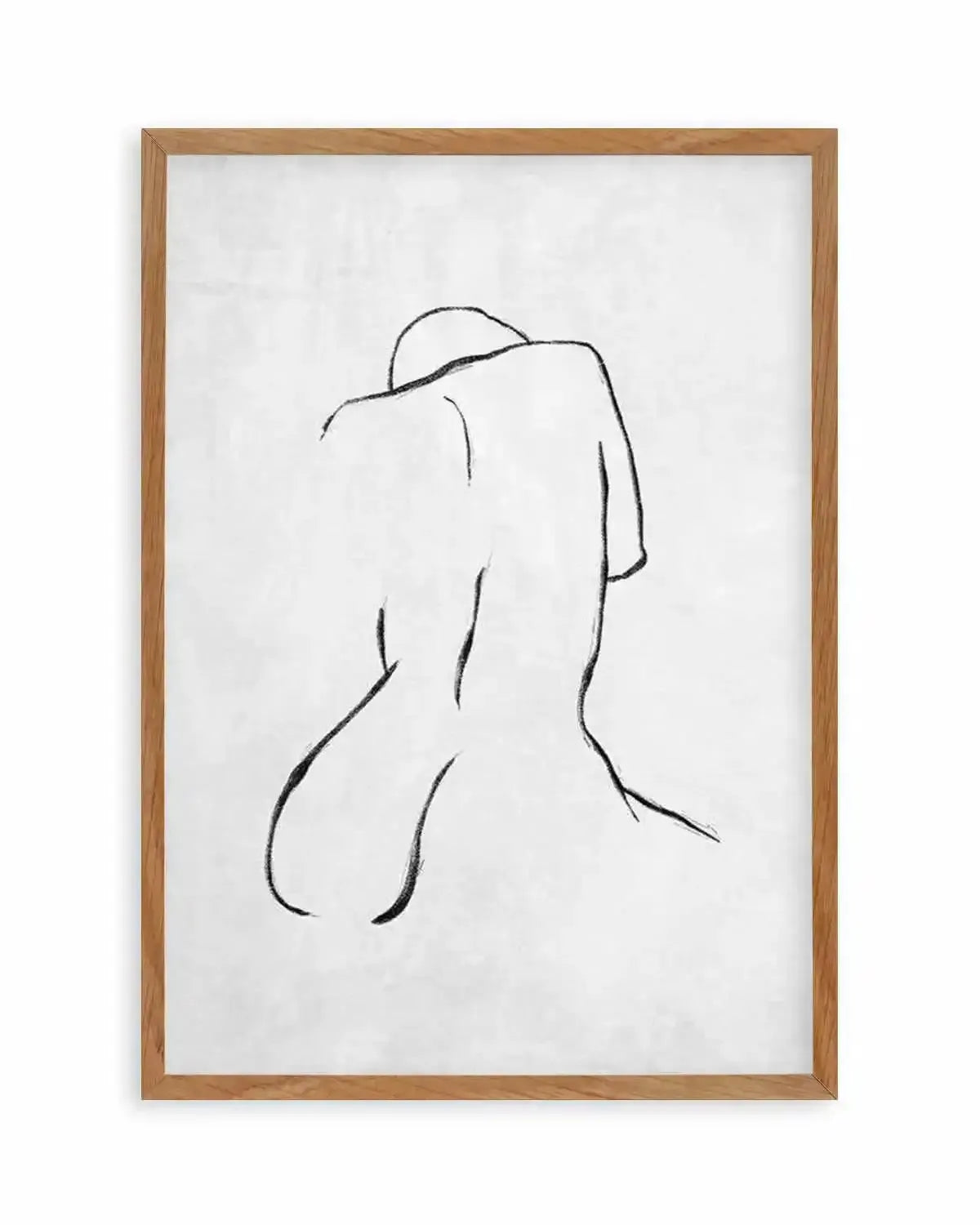 Female Form | Grey Art Print from Olive et Oriel where you can shop wallpaper and artworks online
