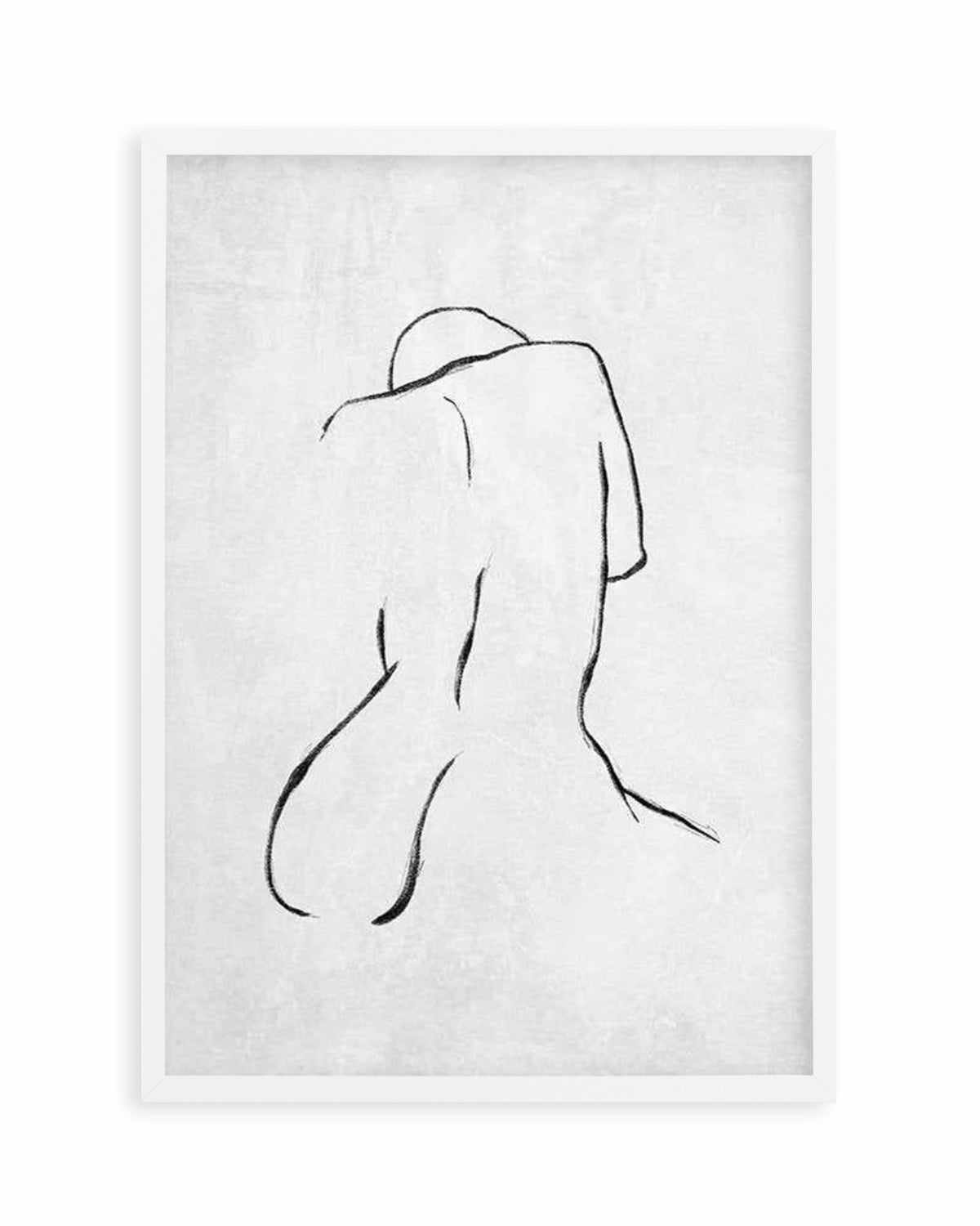 Female Form | Grey Art Print