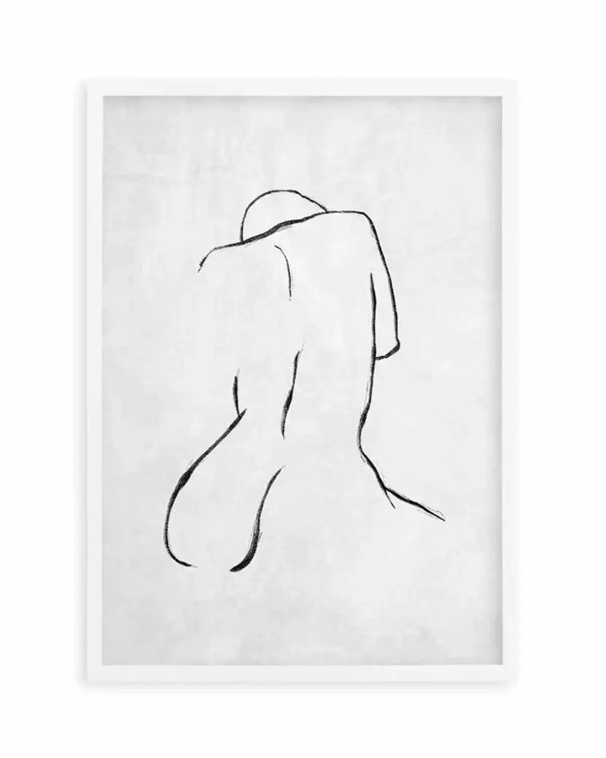 Female Form | Grey Art Print from Olive et Oriel where you can shop wallpaper and artworks online
