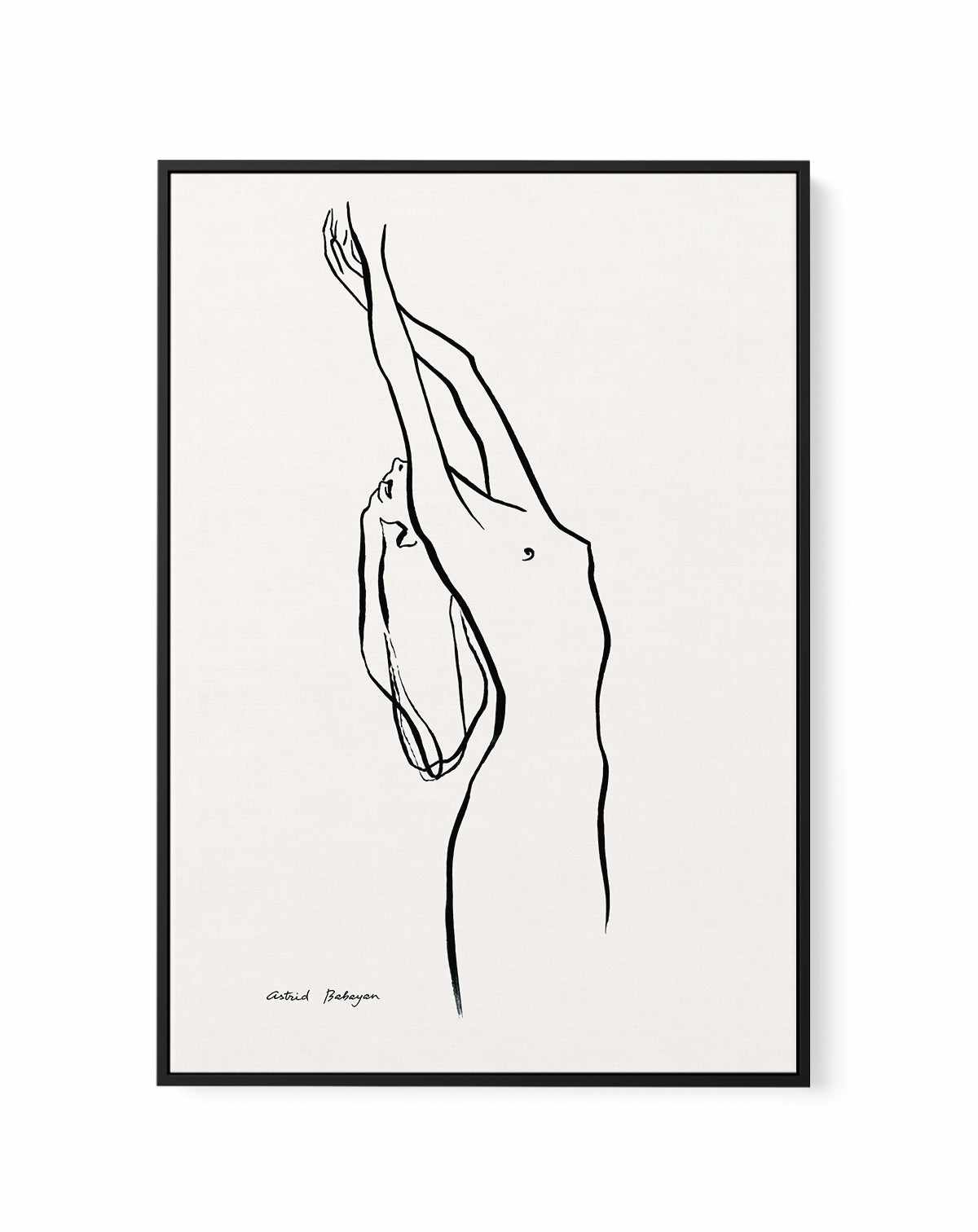 Female Outlines I by Astrid Babayan | Framed Canvas Art Print from Olive et Oriel where you can shop wallpaper and artworks online