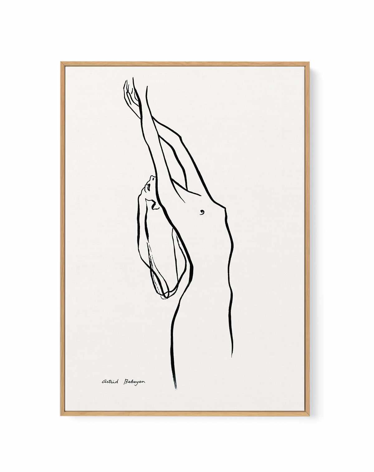 Female Outlines I by Astrid Babayan | Framed Canvas Art Print from Olive et Oriel where you can shop wallpaper and artworks online