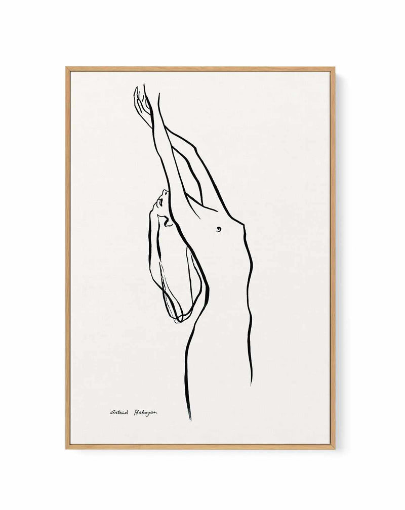 Female Outlines I by Astrid Babayan | Framed Canvas Art Print