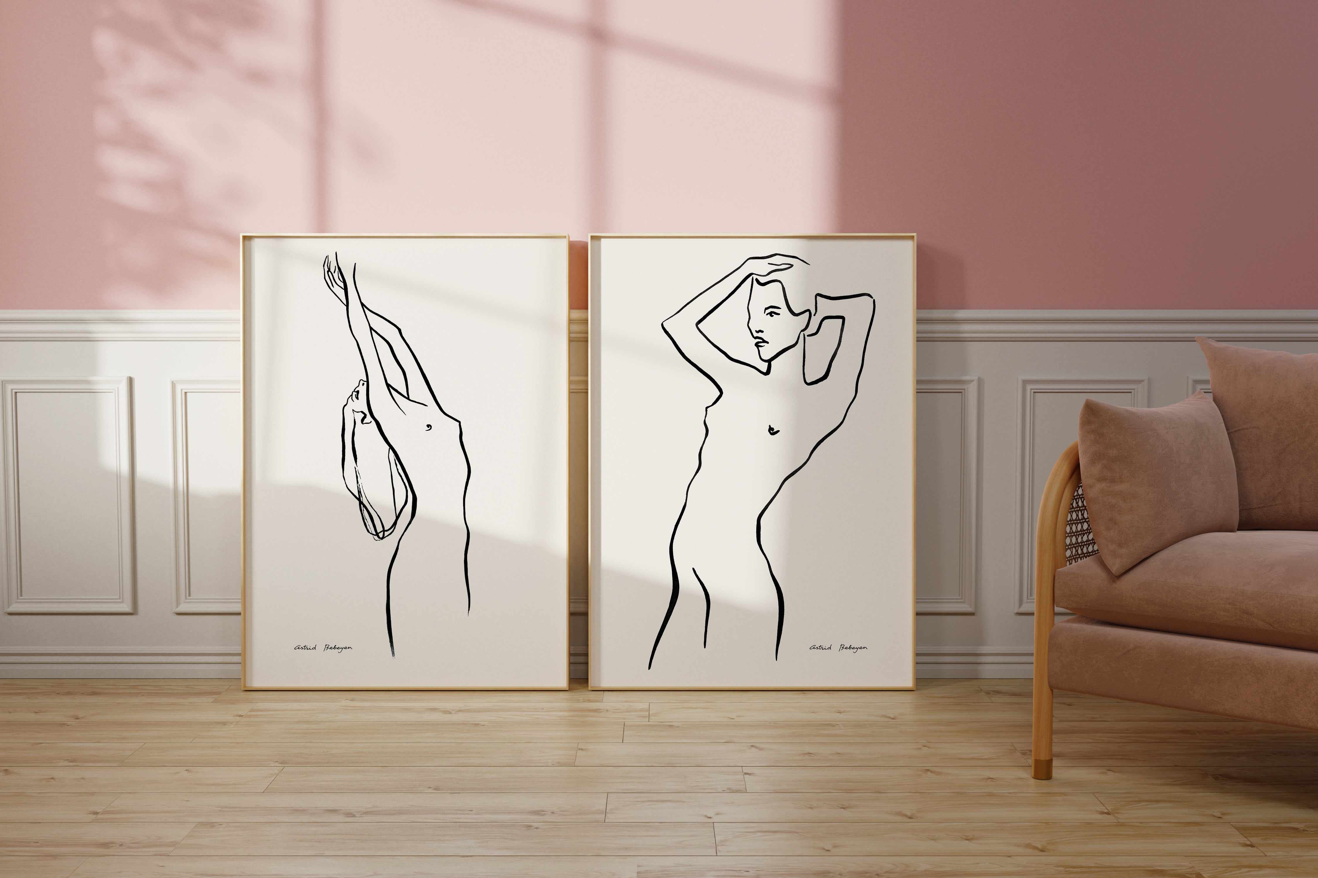 Female Outlines I by Astrid Babayan | Art Print