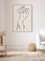 Female Outlines II by Astrid Babayan | Framed Canvas Art Print