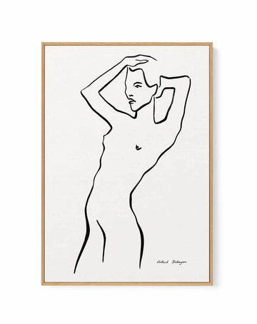Female Outlines II by Astrid Babayan | Framed Canvas Art Print from Olive et Oriel where you can shop wallpaper and artworks online