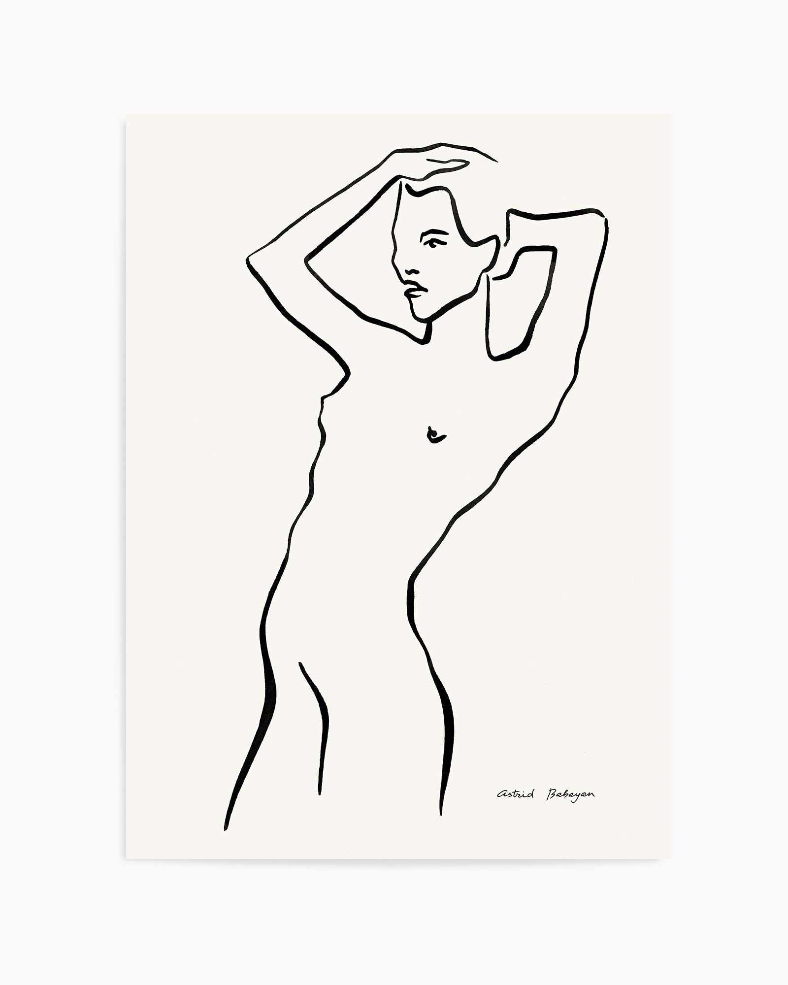 Female Outlines II by Astrid Babayan | Art Print