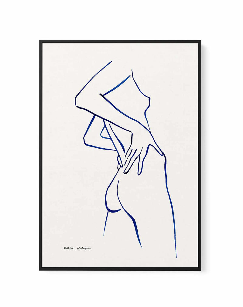Female Outlines III by Astrid Babayan | Framed Canvas Art Print