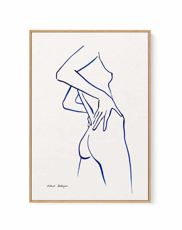 Female Outlines III by Astrid Babayan | Framed Canvas Art Print from Olive et Oriel where you can shop wallpaper and artworks online