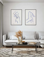 Female Outlines IV by Astrid Babayan | Framed Canvas Art Print