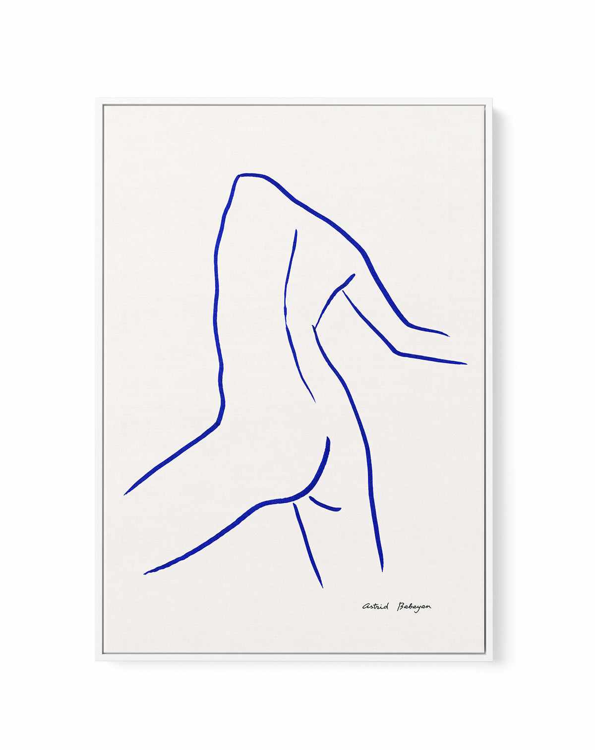 Female Outlines IV by Astrid Babayan | Framed Canvas Art Print