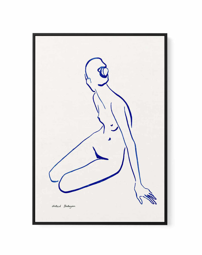 Female Outlines V by Astrid Babayan | Framed Canvas Art Print