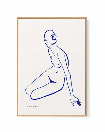 Female Outlines V by Astrid Babayan | Framed Canvas Art Print from Olive et Oriel where you can shop wallpaper and artworks online