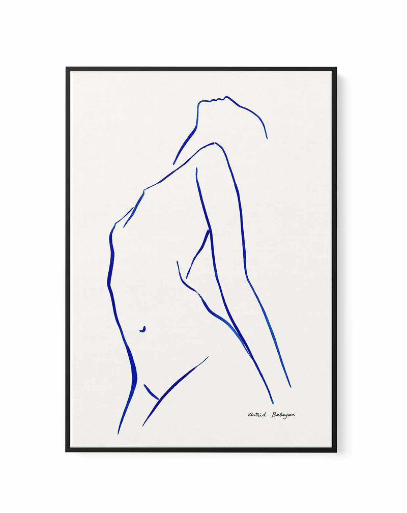 Female Outlines VI by Astrid Babayan | Framed Canvas Art Print