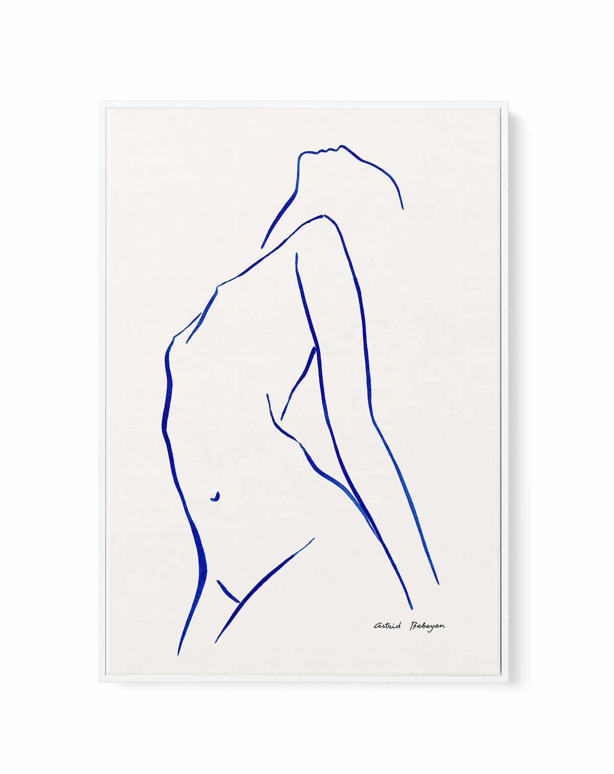 Female Outlines VI by Astrid Babayan | Framed Canvas Art Print