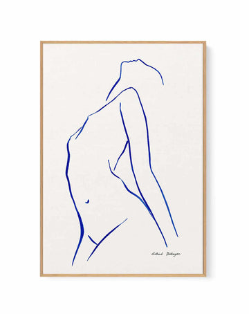 Female Outlines VI by Astrid Babayan | Framed Canvas Art Print from Olive et Oriel where you can shop wallpaper and artworks online