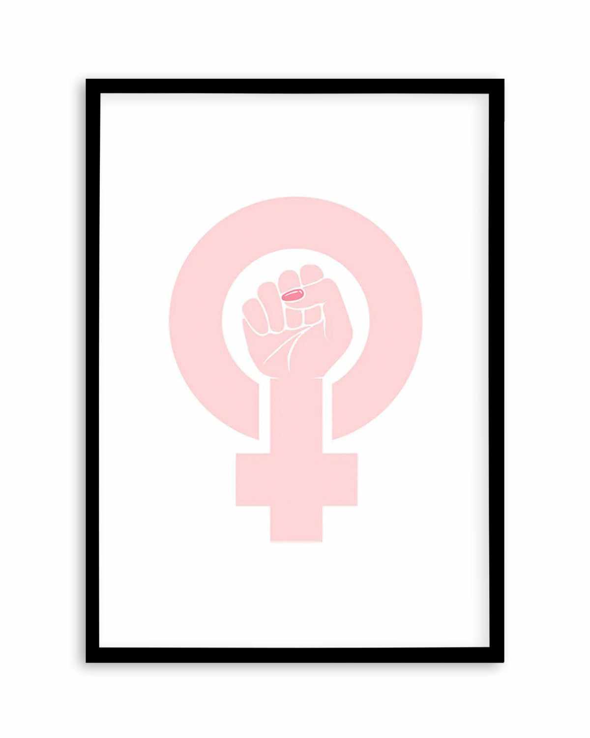 Female Power Symbol Art Print