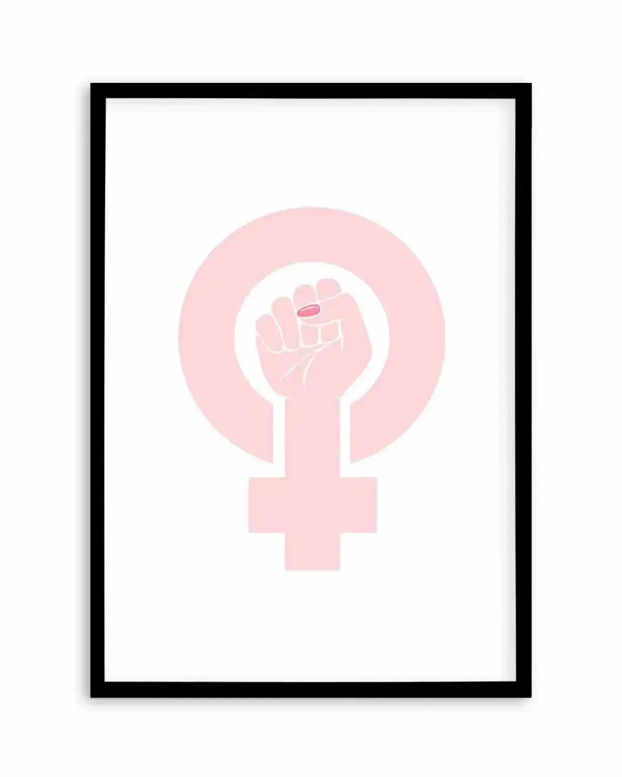 Female Power Symbol Art Print from Olive et Oriel where you can shop wallpaper and artworks online