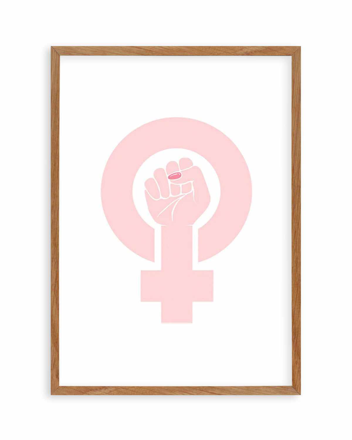 Female Power Symbol Art Print