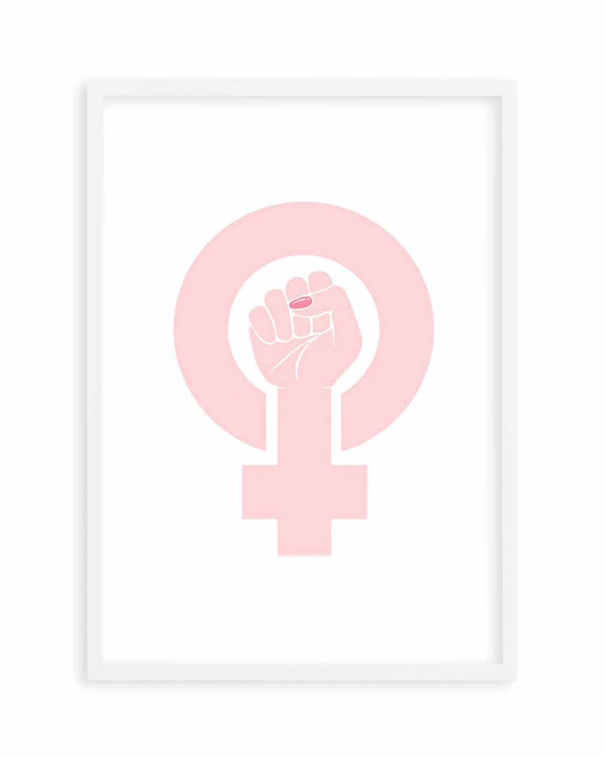 Female Power Symbol Art Print