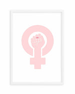 Female Power Symbol Art Print